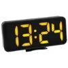 TFA Dostmann 60.2027.01 Sveglia Digitale Con Cifre A LED Arancioni E Indicazione Della Temperatura Interna, Con Allarme, Colore Nero, 178 X 36 X 84 Mm (L X L X H X P)