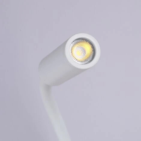 Lampada Da Parete Flessibile Con Porta USB "LONDON USB" - Chip CREE - 3W Colore Bianco 6 Lampada Da Parete Flessibile Con Porta USB "LONDON USB" - Chip CREE - 3W Colore Bianco - immagine 4