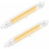 Lampadine LED R7S 78mm 118mm Lampadina LED COB 220-240V 110-140V 5W 10W Sostituisce La Lampada Alogena (15W/118mm, Bianco Caldo)