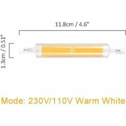 Lampadine LED R7S 78mm 118mm Lampadina LED COB 220-240V 110-140V 5W 10W Sostituisce La Lampada Alogena (15W/118mm, Bianco Caldo) -Offerta economica OSRAM || Paulmann || ATMOSPHERA 91207918 2