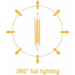 Lampadine LED R7S 78mm 118mm Lampadina LED COB 220-240V 110-140V 5W 10W Sostituisce La Lampada Alogena (15W/118mm, Bianco Caldo) -Offerta economica OSRAM || Paulmann || ATMOSPHERA 91207918 4