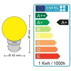 Lampadina A LED Gialla Da 1 Watt (equivalente A 10 Watt) Garingu Guinguette -Offerta economica OSRAM || Paulmann || ATMOSPHERA 91996736 4