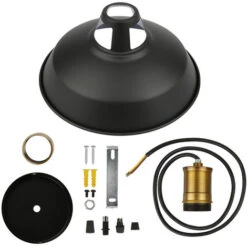 Skecten Juego De 2 Lamparas De Techo Vintage Retro Industrial, Pantalla Hierro Negro Y Cable Regulable, Portalampara E27, Ideal Para Bar, Restaurante, Cafeteria -Offerta economica OSRAM || Paulmann || ATMOSPHERA 92499795 5