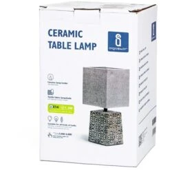 LAMPADA DA TAVOLO SCRIVANIA E14 IN CERAMICA COMODINO ABATJOUR MODERNO VINTAGE 5 -Offerta economica OSRAM || Paulmann || ATMOSPHERA 92777033 3
