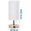 LAMPADA DA TAVOLO SCRIVANIA E27 IN LEGNO COMODINO ABATJOUR DOPPIA PORTA USB -Offerta economica OSRAM || Paulmann || ATMOSPHERA 92777037 1