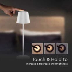 LAMPADA DA TAVOLO LED RICARICABILE SIMILE POLDINA TOUCH DIMMER BIANCA -Offerta economica OSRAM || Paulmann || ATMOSPHERA 92976033 2