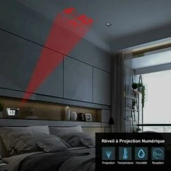 Sveglia Con Proiezione, Sveglia Con Proiettore Digitale Con Ampio Display LCD, Sveglia Con Proiezione A Soffitto, Orologio Digitale Con Doppio Allarme, Funzione Snooze, Termometro Interno -Offerta economica OSRAM || Paulmann || ATMOSPHERA 93246163 2