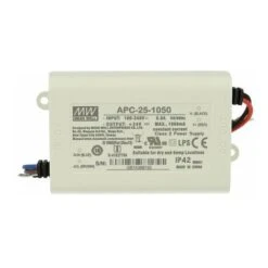 Led Driver CC MeanWell APC-25-1050 Trasformatore 1050mA 9V-24V DC 25W Corrente Costante IP42