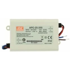 Led Driver CC MeanWell APC-25-350 Trasformatore 350mA 25V-70V DC 25W Corrente Costante IP42