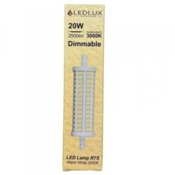 Lampada Led R7S 118mm 20W 2500lm Dimmerabile Bianco Caldo 3000K