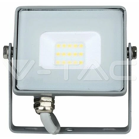 V-TAC PRO VT-10 Faro LED SMD Chip Samsung 10W Colore Grigio IP65 Bianco Freddo - 6400K 4 V-TAC PRO VT-10 Faro LED SMD Chip Samsung 10W Colore Grigio IP65 Bianco Freddo - 6400K - immagine 2