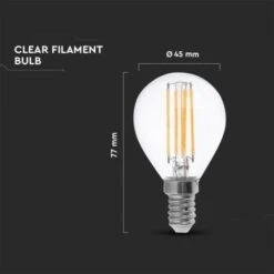 V-TAC VT-1996 Lampadina LED E14 4W P45 Filamento Bianco Naturale - 4000K -Offerta economica OSRAM || Paulmann || ATMOSPHERA 94138898 5