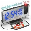 Proiettore Sveglia Soffitto Radio Fm Sveglia Proiezione Orologio Digitale A 180 ° Con Schermo A Specchio A Led Da 7 'Porta Di Ricarica USB Funzione Snooze Doppio Allarme Orologio Digitale Per Camera D -Offerta economica OSRAM || Paulmann || ATMOSPHERA 94163013 1
