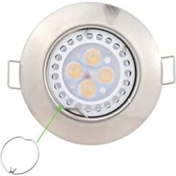 10 Molla Molle Anello Per Fissaggio Lampadina GU10 MR16 Porta Faretto Da Incasso Da 50 Mm -Offerta economica OSRAM || Paulmann || ATMOSPHERA 94199813 3