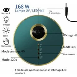 Lampada Per Unghie Professionale A LED Quick Dry 168W Gel UV Attrezzatura Per Salone Di Nail Art Tutte Le Forniture Per Manicure -Offerta economica OSRAM || Paulmann || ATMOSPHERA 94288454 3