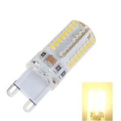 Trade Shop - Lampada Led G9 220v 5w 64 Led Luce Calda Fredda Oltre 500 Lumen Alta Luminosità -bianco Caldo -