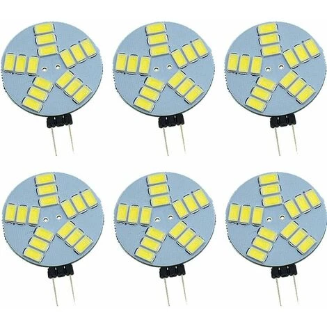 Confezione Da 6 Lampadine LED G4 Dimmerabili, Lampadina Faretto G4 Rotonda CC 12V, 1,5W 240LM, Sostituzione Lampadina Alogena 10W, Illuminazione 120° 3 Confezione Da 6 Lampadine LED G4 Dimmerabili, Lampadina Faretto G4 Rotonda CC 12V, 1,5W 240LM, Sostituzione Lampadina Alogena 10W, Illuminazione 120°