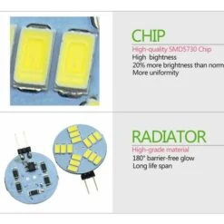 Confezione Da 6 Lampadine LED G4 Dimmerabili, Lampadina Faretto G4 Rotonda CC 12V, 1,5W 240LM, Sostituzione Lampadina Alogena 10W, Illuminazione 120° 9 Confezione Da 6 Lampadine LED G4 Dimmerabili, Lampadina Faretto G4 Rotonda CC 12V, 1,5W 240LM, Sostituzione Lampadina Alogena 10W, Illuminazione 120° -Offerta economica OSRAM || Paulmann || ATMOSPHERA 95707175 3