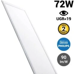 Pannello Sottile LED 120X60cm 72W 6500LM UGR19 Driver Philips Temperatura Di Colore Bianco Caldo 3000K 10 Pannello Sottile LED 120X60cm 72W 6500LM UGR19 Driver Philips Temperatura Di Colore Bianco Caldo 3000K -Offerta economica OSRAM || Paulmann || ATMOSPHERA 95733266 4