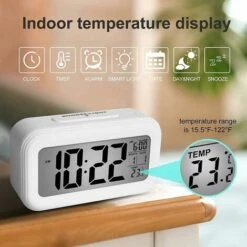 Sveglia Digitale, Orologio Digitale Silenzioso Sveglia A Batteria Per Bambini Adulti Grande Display A LED Calendario Della Temperatura, Sveglia Da Viaggio Con Luce Notturna Funzione Snooze -Offerta economica OSRAM || Paulmann || ATMOSPHERA 96192633 3
