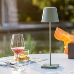 Lampada Da Tavolo Led Touch Polly Verde 5W Portatile A Batteria Ricaricabile USB Dimmerabile Wisdom -Offerta economica OSRAM || Paulmann || ATMOSPHERA 96403746 2