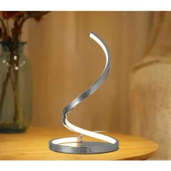 Lampada LED Da Tavolo Spirale 14W Luce Fredda Da Comodino Silver Interni TD-302 -Offerta economica OSRAM || Paulmann || ATMOSPHERA 96681049 5