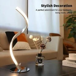 Lampada Da Comodino LED A Spirale Dimmerabile, Lampada Da Tavolo Touch In Metallo 3000K-5000K (bianco Caldo/naturale/ITeddo), Moderna Lampada Da Scrivania A LED Con Cavo, Lampada Decorativa Per Camera -Offerta economica OSRAM || Paulmann || ATMOSPHERA 96838234 4