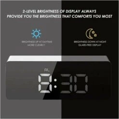 Sveglia A Specchio, Sveglia Digitale Display A 3 LED Con Modalità Di Regolazione Della Luce, Snooze, Luminosità Regolabile, Orologio Da Comodino Per Camera Da Letto Soggiorno Decorazioni Per La Casa 9 Sveglia A Specchio, Sveglia Digitale Display A 3 LED Con Modalità Di Regolazione Della Luce, Snooze, Luminosità Regolabile, Orologio Da Comodino Per Camera Da Letto Soggiorno Decorazioni Per La Casa -Offerta economica OSRAM || Paulmann || ATMOSPHERA 97072350 3