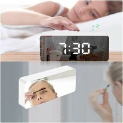 Sveglia A Specchio, Sveglia Digitale Display A 3 LED Con Modalità Di Regolazione Della Luce, Snooze, Luminosità Regolabile, Orologio Da Comodino Per Camera Da Letto Soggiorno Decorazioni Per La Casa 11 Sveglia A Specchio, Sveglia Digitale Display A 3 LED Con Modalità Di Regolazione Della Luce, Snooze, Luminosità Regolabile, Orologio Da Comodino Per Camera Da Letto Soggiorno Decorazioni Per La Casa -Offerta economica OSRAM || Paulmann || ATMOSPHERA 97072350 5