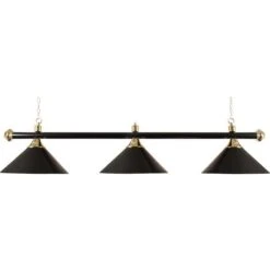 Buffalo Palo Della Lampada Da Biliardo Con Tre Tonalità, Nero