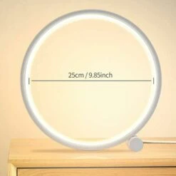 Lampada Da Comodino A LED Touch Dimmerabile, 3 Colori 10 Luminosità Design Circolare Moderno, Materiale Metallico, Lampada Da Lettura Da Scrivania Per Camera Da Letto -Offerta economica OSRAM || Paulmann || ATMOSPHERA 97243505 5