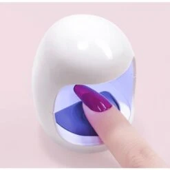 Mini Lampada Per Manicure A LED Lampada Per Fototerapia Portatile Lampada Per La Casa Ad Asciugatura Rapida (rosa + Bianco)