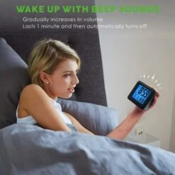Sveglia Sveglia Digitale Facile Da Impostare Funzione Snooze, Luce Notturna, Display A Grande Schermo Ora Mese Data Nero -Offerta economica OSRAM || Paulmann || ATMOSPHERA 97875715 4