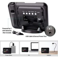 Sveglia A Proiezione Sveglia A Proiezione A Soffitto Sveglia Digitale Sveglia A Proiezione Sveglia Digitale A LED Con LCD Stazione Dell'ora Temperatura E Data Ricarica USB 12 Ore E 24 Ore Camera Da Le -Offerta economica OSRAM || Paulmann || ATMOSPHERA 97875766 4