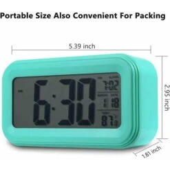 Sveglia Digitale Da 11 Cm A Batteria Per Camera Da Letto, Display LCD Sveglia Da Comodino Con Snooze, Retroilluminazione, Luce Notturna, Data E Temperatura, Timer Di Spegnimento Per Dormienti Pesanti, -Offerta economica OSRAM || Paulmann || ATMOSPHERA 97887285 4