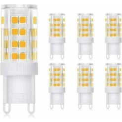 Lampadina LED G9, 3W Alogena Equivalente 30W 52 Lampade LED SMD 2835, Luce Bianca Calda 3000K, 300LM, Non Dimmerabile, 220-240VAC, Confezione Da 6