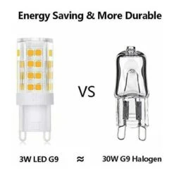 Lampadina LED G9, 3W Alogena Equivalente 30W 52 Lampade LED SMD 2835, Luce Bianca Calda 3000K, 300LM, Non Dimmerabile, 220-240VAC, Confezione Da 6 -Offerta economica OSRAM || Paulmann || ATMOSPHERA 98144650 4