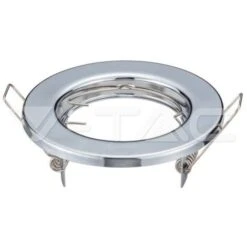 V-TAC VT-778 3586 Confezione Da 2 Portafaretti LED Da Incasso Rotondo GU10 Colore Cromato -Offerta economica OSRAM || Paulmann || ATMOSPHERA 98520238 3