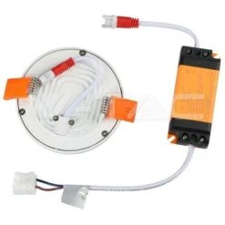 V-TAC VT-888 Pannello LED Rotondo 8W Montaggio Ad Incasso Bianco Freddo - 6000K -Offerta economica OSRAM || Paulmann || ATMOSPHERA 98521033 4