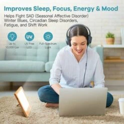 Lampada Per Fototerapia SAD Da 10000 Lux Lampada Per Terapia Della Luce A LED Per Un Trattamento Efficace Del Disturbo Affettivo Stagionale Con Funzione Timer Touch Control Adatto Per Casa/ufficio -Ve -Offerta economica OSRAM || Paulmann || ATMOSPHERA 98704365 2