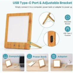 Lampada Per Fototerapia SAD Da 10000 Lux Lampada Per Terapia Della Luce A LED Per Un Trattamento Efficace Del Disturbo Affettivo Stagionale Con Funzione Timer Touch Control Adatto Per Casa/ufficio -Ve -Offerta economica OSRAM || Paulmann || ATMOSPHERA 98704365 3
