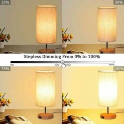 Confezione Da 2 Lampade Da Comodino Touch Control, 3 Temperature Di Colore E Luminosità Continua, Porte Di Ricarica USB, Lampade Da Comodino 2 Lampadine Per Soggiorno Camera Da Letto Per Bambini Uffic -Offerta economica OSRAM || Paulmann || ATMOSPHERA 98705542 4