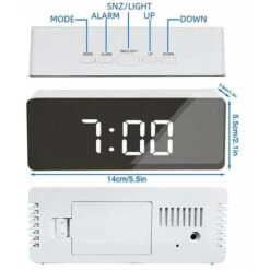 Orologio Da Tavolo A Specchio Digitale A Led Con Visualizzazione Della Temperatura Della Data Per La Sveglia Elettronica Dell'ufficio Della Camera Da Letto Domestica -Offerta economica OSRAM || Paulmann || ATMOSPHERA 99412180 4