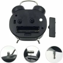 Sveglia Al Quarzo Silenziosa Retrò, Sveglia Mattutina Orologio Analogico Da Comodino Da Viaggio Sveglia A Doppia Campana In Metallo Sveglia Per Bambini A Batteria Con Sveglia Sonora Notturna -Offerta economica OSRAM || Paulmann || ATMOSPHERA 99851639 4