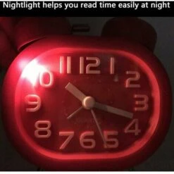 Sveglia Al Quarzo Silenziosa Retrò, Sveglia Mattutina Orologio Analogico Da Comodino Da Viaggio Sveglia A Doppia Campana In Metallo Sveglia Per Bambini A Batteria Con Sveglia Sonora Notturna -Offerta economica OSRAM || Paulmann || ATMOSPHERA 99851639 5